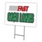 Signmission Fast Cash Loans Yard Sign & Stake outdoor plastic coroplast window, C-1824 Fast Cash Loans C-1824 Fast Cash Loans - alternate 1